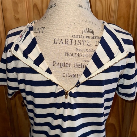 Vineyard Vines Blue and White Striped Dress Women’s Size Medium - Picture 9 of 11